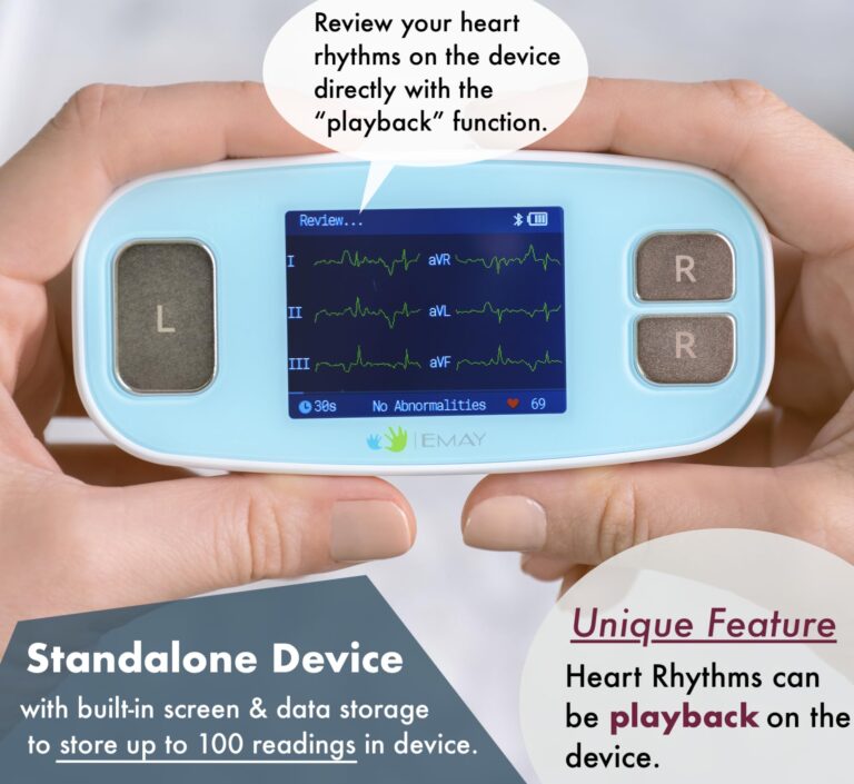 EMAY 6L Portable ECG Monitor | Record ECG and Heart Rate in 6 Channels | Compatible with Smartphone and PC | No Subscription Required - Image 7