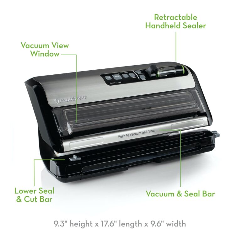 FoodSaver Vacuum Sealer Machine and Express Vacuum Seal Bag Maker with Sealer Bags and Roll and Hendheld Vacuum Sealer for Airtight Food Storage and Sous Vide, Black - Image 5
