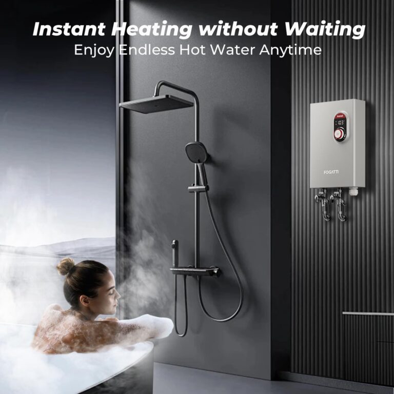 FOGATTI Tankless Water Heater Electric, Up to 3.3 GPM, 14kW 240V On-Demand Instant Endless Water Heater, ETL Certified, 2-3 Point of Use Hot Water - Image 7