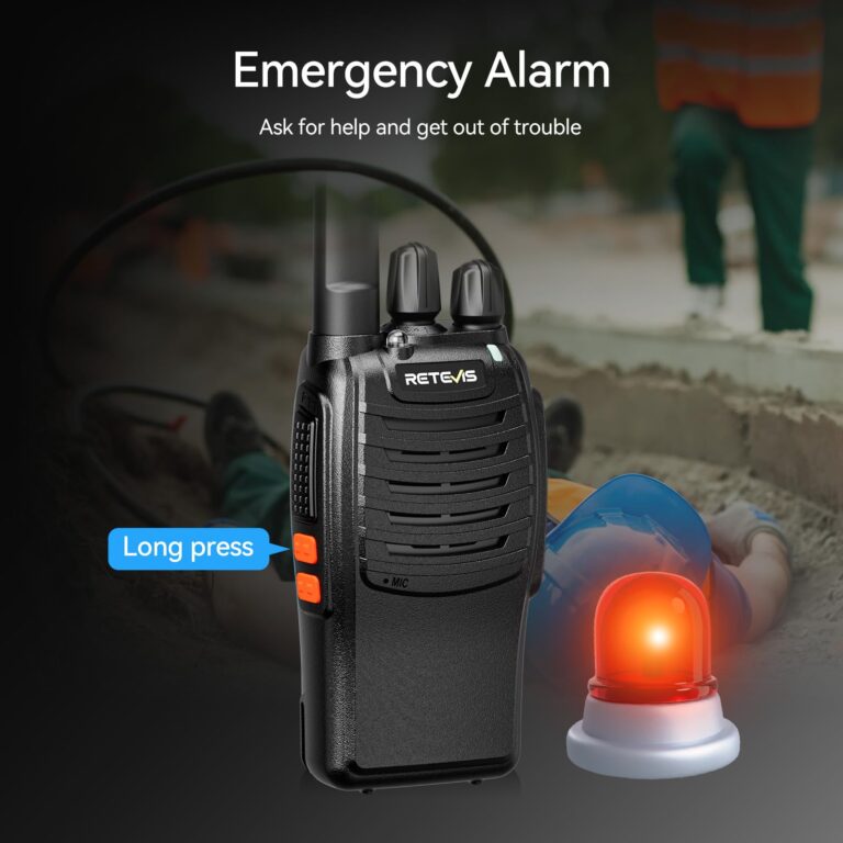 Retevis H-777 2 Way Radios Walkie Talkies Long Range, Rechargeable Two Way Radios, Hand Free Adults Walkie Talkies with Charging Base(Black, 20 Pack) - Image 7