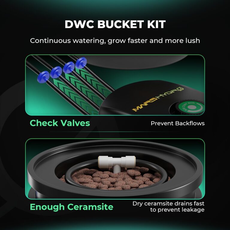 MARS HYDRO 4x4 Grow Tent (48"x48"x80") & 2 Buckets 5 Gallon DWC Hydroponics Grow System Combo Kit, Indoor Plant Growing Set, Maximizes Plant Yield in Hydroponics or Indoor Gardening - Image 2