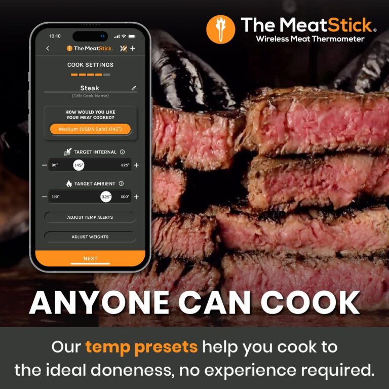 MeatStick 4X Bundle [2-Probe/650ft Range] | Quad Sensors Smart Wireless Meat Thermometer with Bluetooth | for Smoking, Grilling, BBQ, Air Fryer, Deep Frying, Oven, Sous Vide, Rotisserie - Image 2