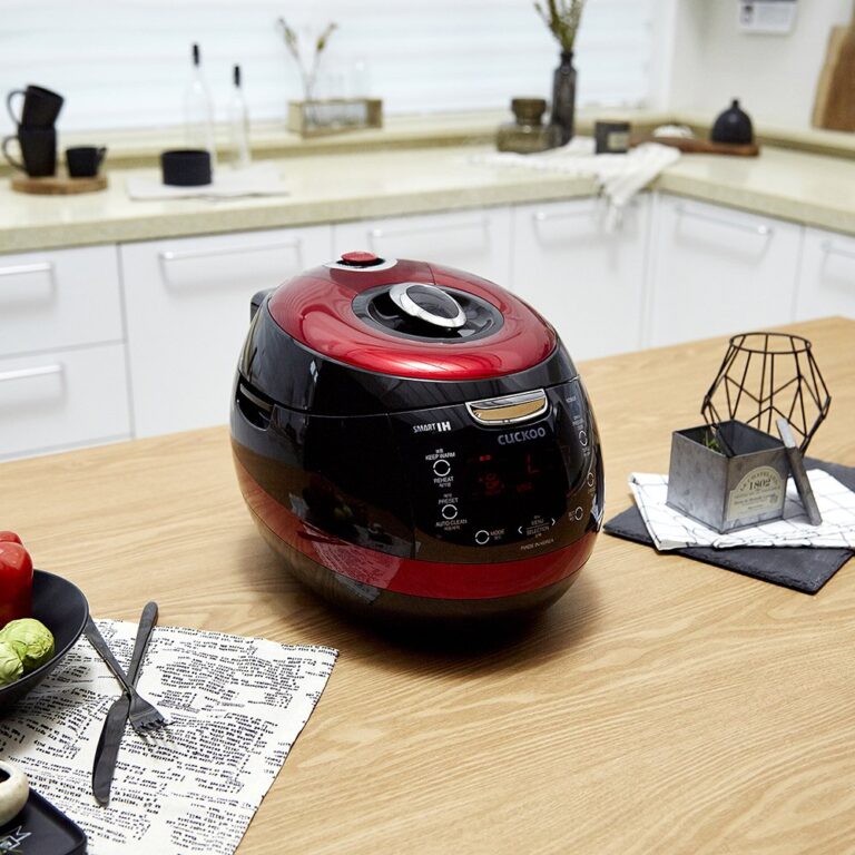 CUCKOO CRP-HZ0683FR | 6-Cup (Uncooked) Induction Heating Pressure Rice Cooker | 13 Menu Options, Auto-Clean, Voice Guide, Made in Korea | Black/Red - Image 7