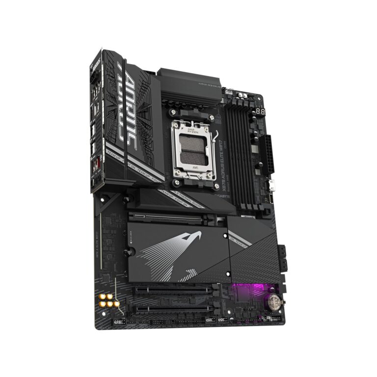 GIGABYTE X870 AORUS Elite WIFI7 AMD AM5 LGA 1718 Motherboard, ATX, DDR5, 4X M.2, PCIe 5.0, USB4, WIFI7, 2.5GbE LAN, EZ-Latch, 5-Year Warranty - Image 4