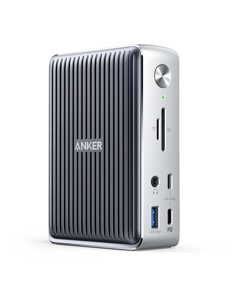 Anker 577 Docking Station (13-in-1, Thunderbolt 3) 85W Charging for Laptop, 18W for Phones, 4K Dual Display, 10 Gbps USB-C Data, Ethernet, Audio, SD 4.0