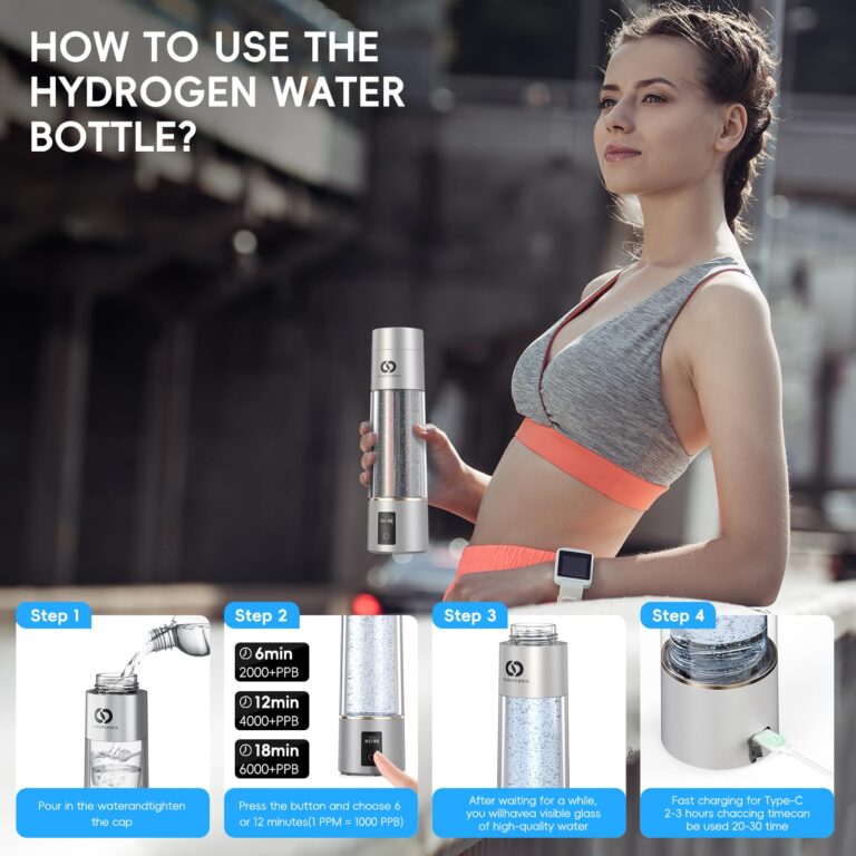 PUREPEBRIX 2025 Advanced Hydrogen Water Bottle Generator Classic Edition- Up to 6000+ ppb Alkaline Pitcher - Image 3