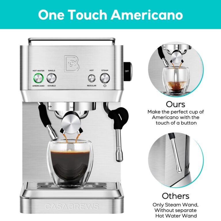CASABREWS Espresso Machines with Milk Frother, 20 Bar Espresso Maker with Hot Water Wand for Americano, Latte, Cappuccino, Espresso Coffee Machine with Adjustable Temperature, Gifts for Coffee Lovers - Image 6