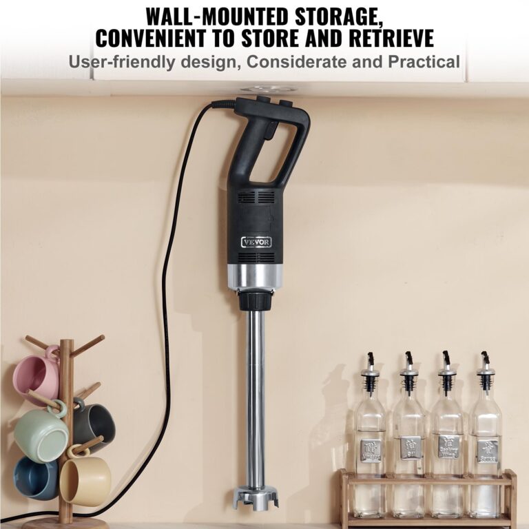 VEVOR Commercial Immersion Blender, 500 Watt 20Inch Heavy Duty Hand Mixer, Variable Speed Mixer with 304 Stainless Steel Blade, Multi-Purpose Portable Mixer for Soup, Smoothie, Puree, Baby Food - Image 5