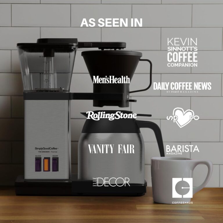 Simply Good Coffee THE BREWER - Thermal. Coffee Maker/Coffee Machine. 8 Cup Automatic Drip Pour Over Coffee Brewer. Easy To Use. Stainless Steel/Black - Image 2