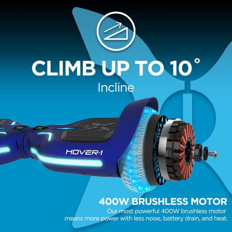 Hover-1 i100 Electric Hoverboard | 7MPH Top Speed, 10 Mile Range, 5HR Full-Charge, Built-In Bluetooth Speaker, Rider Modes: Beginner to Expert Self Balancing Scooter - Image 6