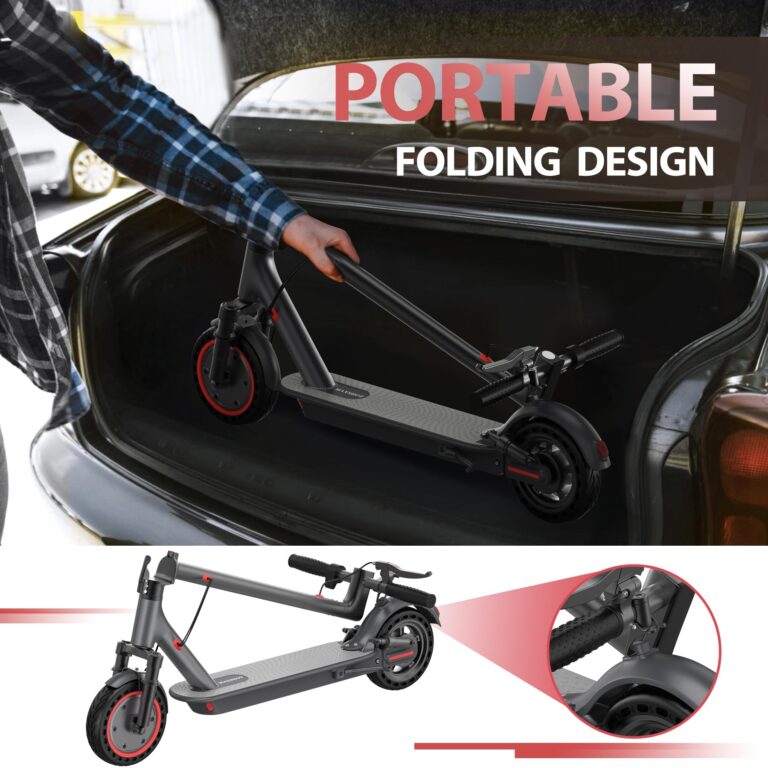 Electric Scooter, 8.5" /10“Tire, 16/19/22Mph Top Speed, 12/22/28 Miles Long Range, Folding Escooter for Adults and Teens with Dual Braking,Dual Suspension, App - Image 7