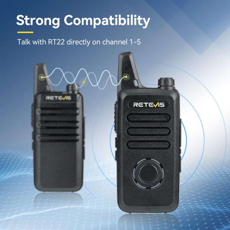 Retevis RT22S Walkie Talkies for Adults,Portable FRS Two-Way Radios(10 Pack) with 10 Way Multi Gang Charger, Handheld 2 Way Radio Rechargeable,Charging Progress Visible for Business Warehouse School - Image 5