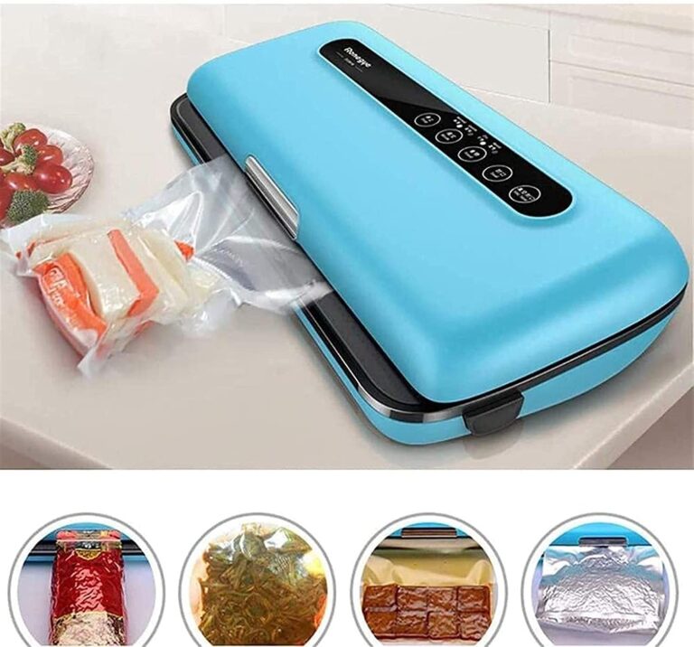 MIXIA Automatic Food Vacuum Sealer Machine, Blue Smart Heat Food Sealer with Air Sealing System For Food/Compact Design | Dry & Moist Food Modes - Image 7