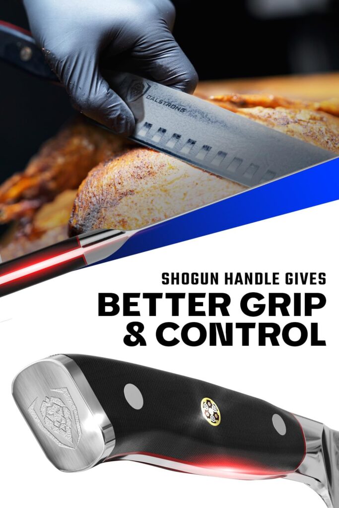 DALSTRONG Slicing Knife - 14 inch - Extra Long Slicer Knife - Shogun Series Elite - Japanese AUS-10V Super Steel - Vacuum Treated - G10 Handle - Carving Slicer BBQ, Brisket Gift Knife- Sheath Included - Image 4