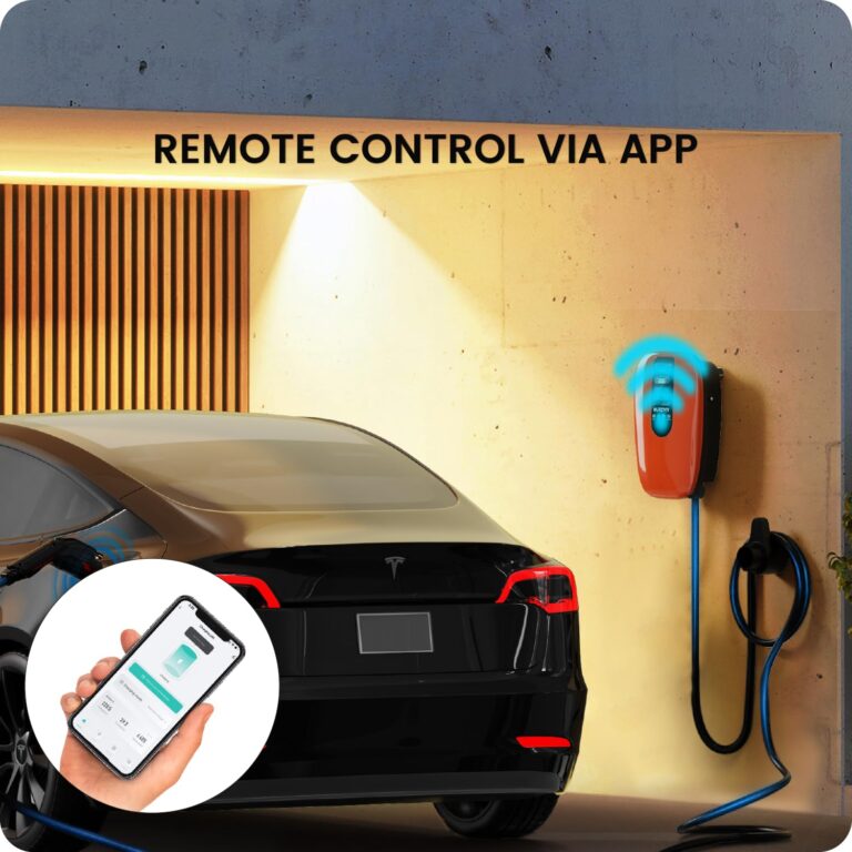 NURZVIY Level 2 EV Charger for Home 48 Amp 240V Electric Vehicle Charging Station with App Control, Indoor/Outdoor EVSE with WiFi/Bluetooth, Hardwired - Image 6