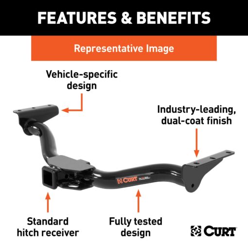CURT 13042 Class 3 Trailer Hitch, 2-Inch Receiver, Fits Select Chevrolet Silverado, GMC Sierra, C-Series - Image 7
