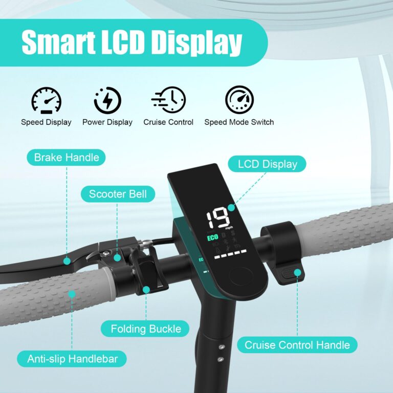 Electric Scooter Adults, Max 19 Mph & 19-23 Miles Range E-Scooter, Commuting Scooter Sport Scooter with APP Control, Powerful 350W 8.5" Solid Tires Foldable Electric Scooters (JS01-22Miles) - Image 8
