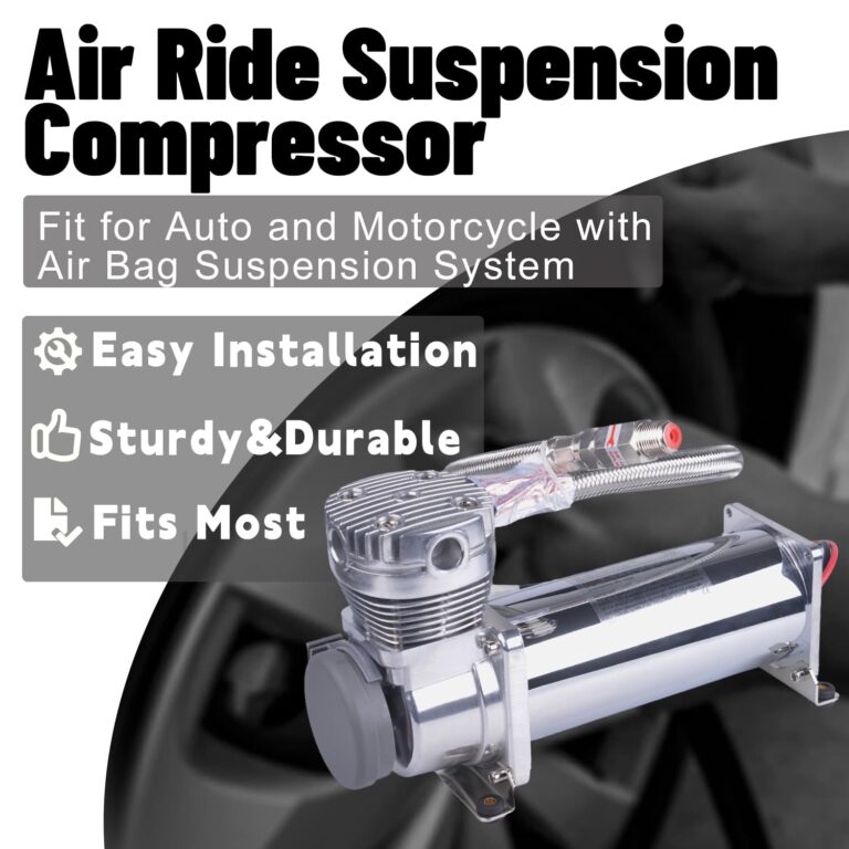 CNRAQR 2PCS 200PSI Heavy Duty Air Train Horn/Air Ride Suspension Compressor 3/8 NPT 12V Silver for Car Horns - Image 3