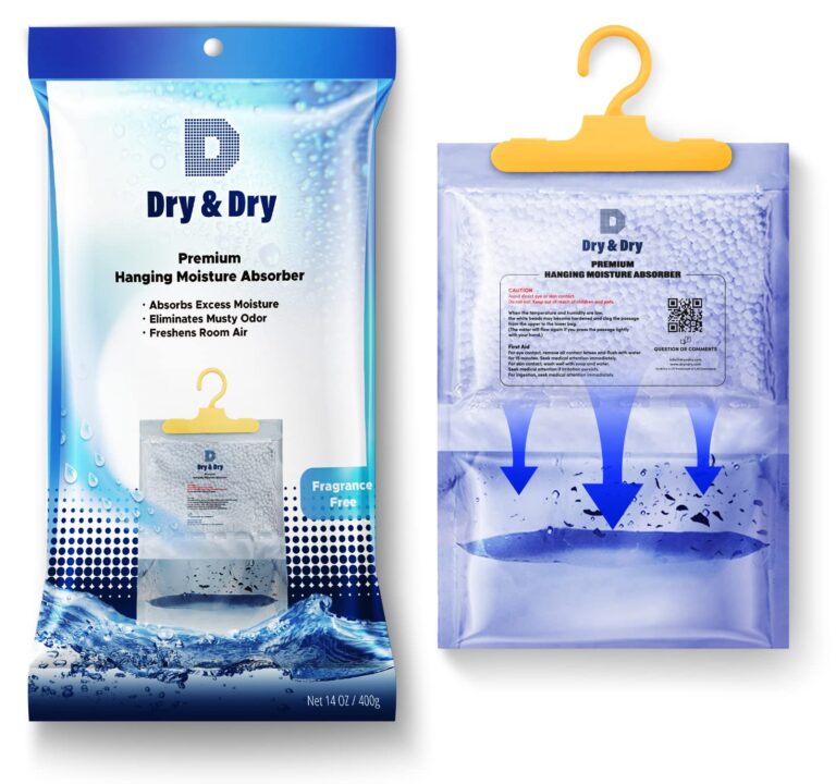 Dry & Dry 92 Packs [Net 14 Oz/Pack] Moisture Absorbers for Home, Basement & Bedroom - Small Dehumidifiers - Image 5