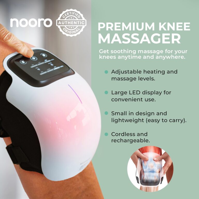 nooro Portable Knee Massager with Heat, Red Light, & Massage Therapy, Relax Tight Muscles and Helps Minor Joint Stiffness and Discomfort, Hands-Free Design - Image 7