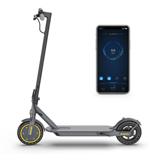 NAVIC T5 Electric Scooter Adult, 350W,Max Speed 19Mph, Long Range 21Miles, Foldable E-Scooter for Adults, Escooter Adults with App Control, Dual Braking