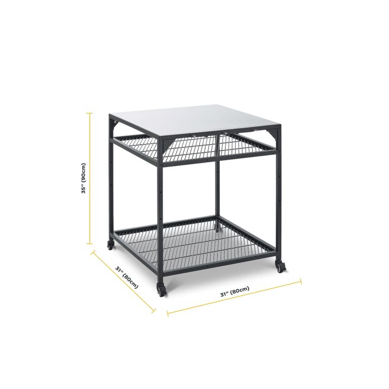 ooni Large Modular Pizza Oven Table - 31x31x35 Inch Stainless Steel Grill Stand, Barbecue Cart, Outdoor Pizza Station - Image 9