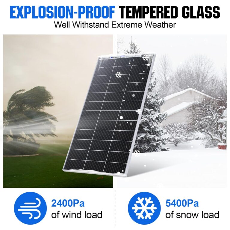 ECO-WORTHY 400W Bifacial Solar Panel 2pcs 195 Watt 12 Volt Monocrystalline Solar Panel Module Off Grid PV Power for Home, Camping, Boat, Shed Farm, RV - Image 4