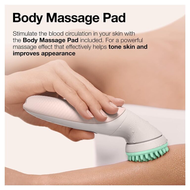 Braun Epilator Silk-épil 9 9-020 with Flexible Head, Facial Hair Removal for Women, Hair Removal Device, Shaver & Trimmer, Cordless, Rechargeable, Wet & Dry, Beauty Kit with Body Massage Pad - Image 4