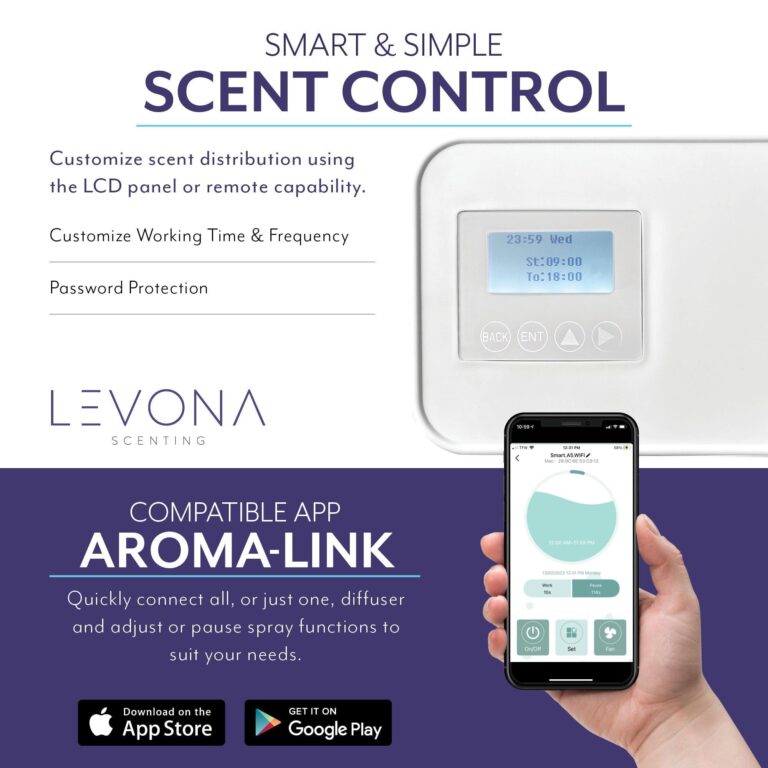 Levona Scent Lavanda: 6000 SQFT HVAC Diffuser - Whole House Air Freshener - Scent Air for Office, Hotel & Home Scent Diffuser - Fragrance HVAC Scent Diffuser + App Control (Scent Sold Separately) - Image 8