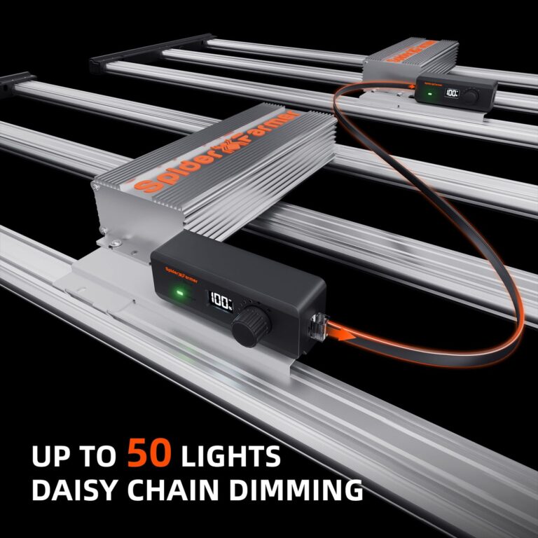 Spider Farmer SE4500 320W LED Grow Lights, Samsung LM301H EVO Diodes, 2025 Upgraded Remote App Control, 2X4ft Coverage Full Spectrum Dimmable Bar Style Growing Lamp for Indoor Plants - Image 2
