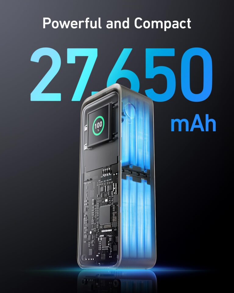 Anker Prime Power Bank, 27,650mAh 3-Port 250W Portable Charger for Travel, TSA-Approved, Smart App, for MacBook Pro/Air, iPhone 16/15/14 Series, Samsung, Laptops, and More (Charging Base Not Included) - Image 4