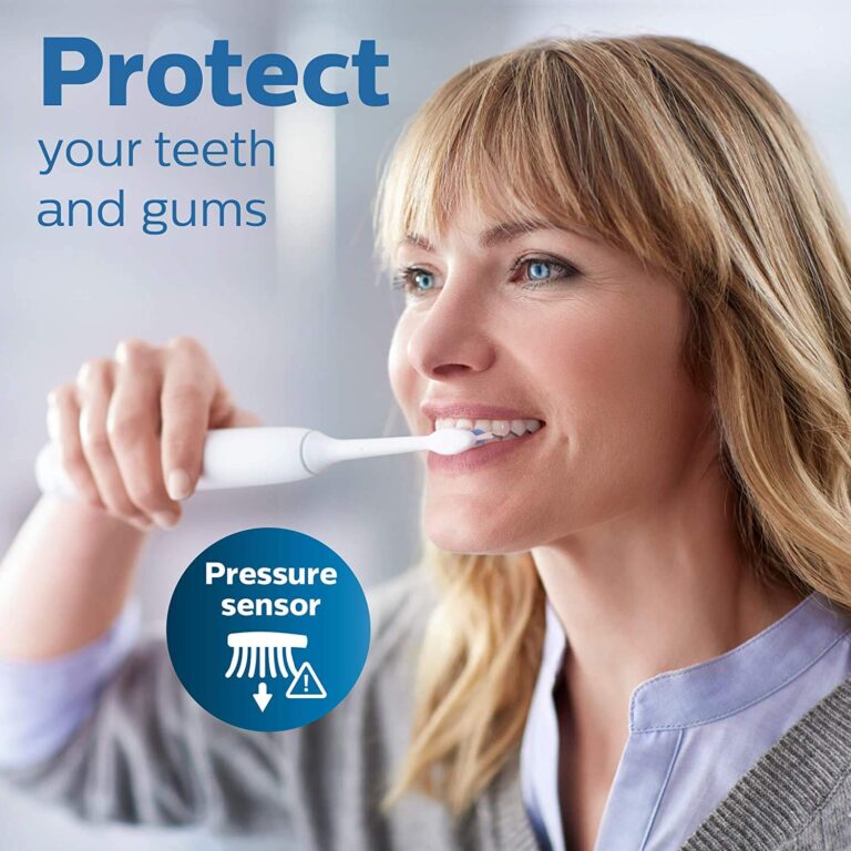 Philips Sonicare ProtectiveClean 6500 Rechargeable Electric Toothbrush, with Pressure Sensor, 3 Cleaning Modes, SmarTimer and QuadPacer, 14-Day Battery Life, Charging Travel Case, White, HX6462/05 - Image 9