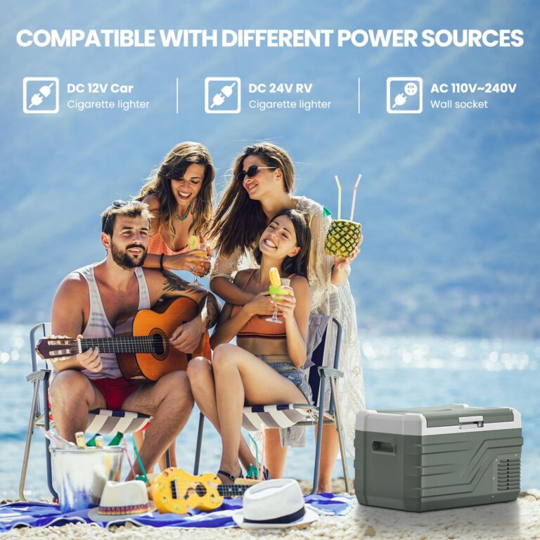 Alpicool Car Refrigerator 12 Volt Refrigerator 28 Quart Portable Freezer 12V Car Fridge Portable Fridge Freezer 12/24V DC 110~240 Volt AC for Truck RV Camper SUV Electric Cooler for Camping -4℉-68℉ - Image 6