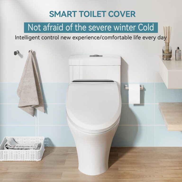 YOURLITE Bidet Toilet Seat, Elongated Toilet Seat Warm Water, Heated Seat Bidet with Remote Control,Self-cleaning Nozzle Temperature Adjustable LED Light, Need Electricity, White - Image 9
