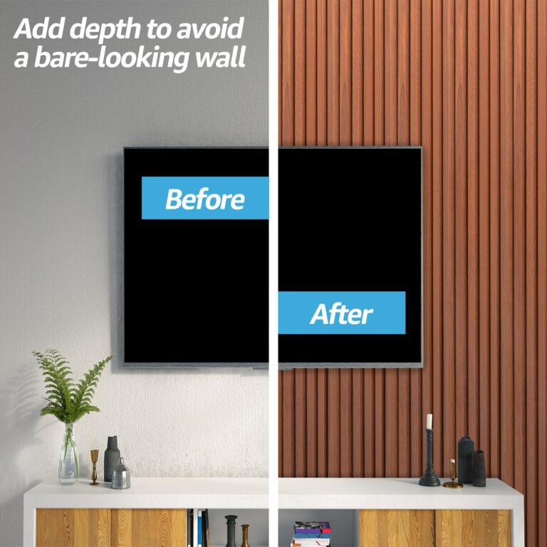 Art3d WPC Slat Wall Panels, 8-Pack 108 x 6 Inch 3D Wall Accents for Interior Wall Decor, Living Room, Bedroom, Teak - Image 7