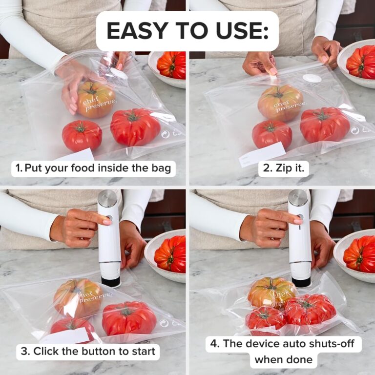 Chef Preserve Ultimate Bundle (Compact Vacuum Sealer + 3 Glass Vacuum Containers + 30 Vacuum Bags) - Image 3