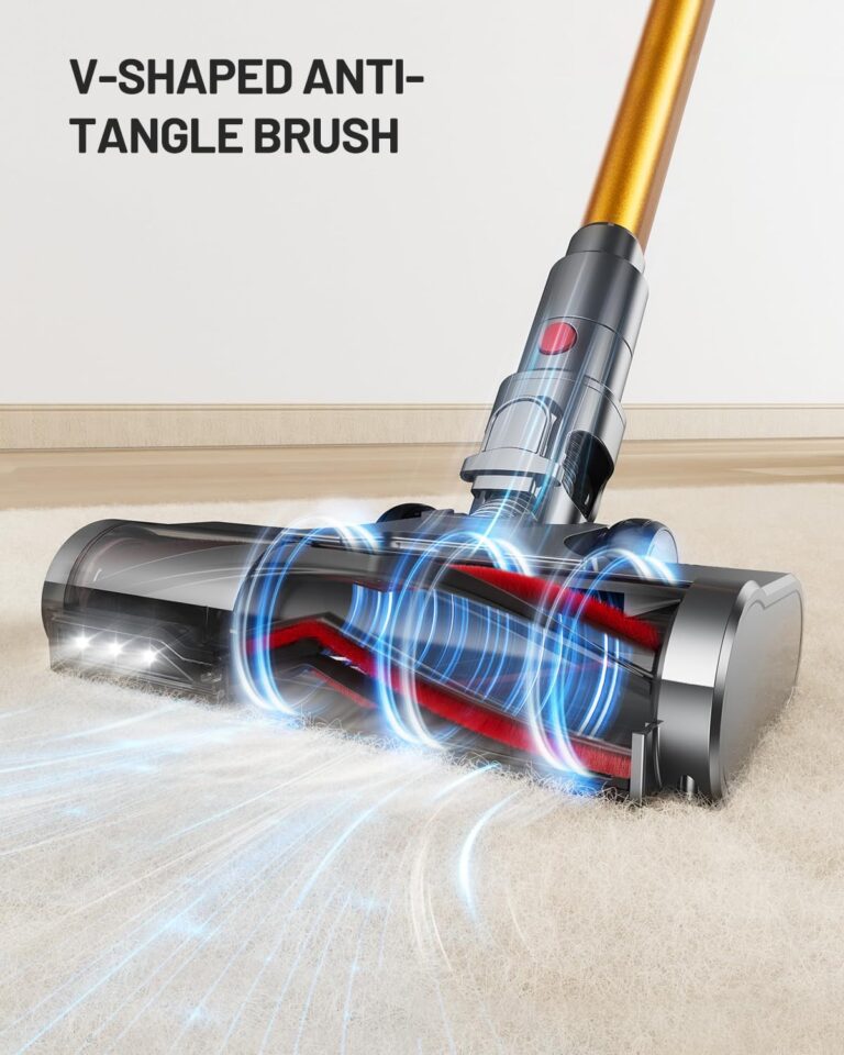 Cordless Vacuum Cleaner, 550W/45KPA Self-Standing Vacuum Cleaners for Home, Max 60Mins Anti-Tangle Stick Vacuum with Aromatherapy, Dual-Handheld Lightweight Vacuum for Pet Hair, Carpets, Hardwood - Image 4