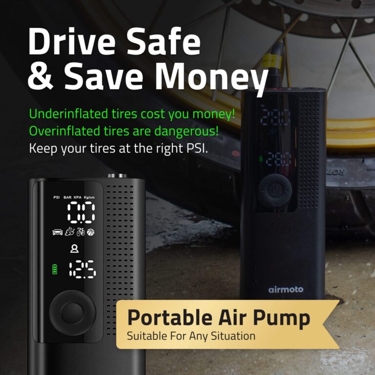 Airmoto and Power Kit Bundle Deal - 3 bundle - Tire Inflator Portable Air Compressor with Power Kit for Charging at Home and on The Road - Cordless Air Pump for Car Tires, Motorcycle, Bicycle - Image 3