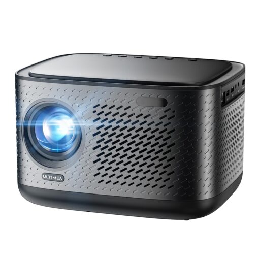 ULTIMEA Projector with WiFi 6 and Bluetooth 5.3, Projector 4K Decoding with Dolby Audio, 700 ANSI Netflix-Certified Smart Projector, Native 1080P, Auto Screen Adaptation & Object Avoidance, Apollo P50