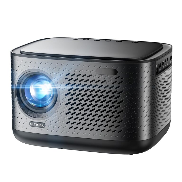 ULTIMEA Projector with WiFi 6 and Bluetooth 5.3, Projector 4K Decoding with Dolby Audio, 700 ANSI Netflix-Certified Smart Projector, Native 1080P, Auto Screen Adaptation & Object Avoidance, Apollo P50