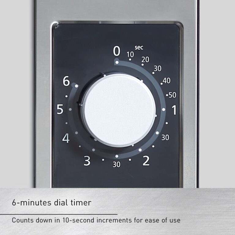 Panasonic NE-1025F Compact Light-Duty Countertop Commercial Microwave Oven with 6-Minute Electronic Dial Control Timer, Bottom Energy Feed, 1000W, 0.8 Cu. Ft. Capacity Silver - Image 4