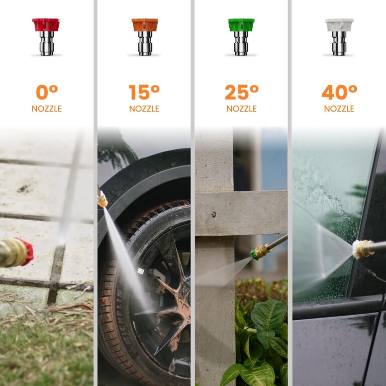 Giraffe Tools Grandfalls Pressure Washer G20 Pro, 2500 PSI 2.2 GPM, Wall Mounted Power Washer with 65FT Hose Reel, Ultra-Soft Pressure Hoses, 4 Nozzles for Floor/Cars/Fences/Patios, Light Silver - Image 2