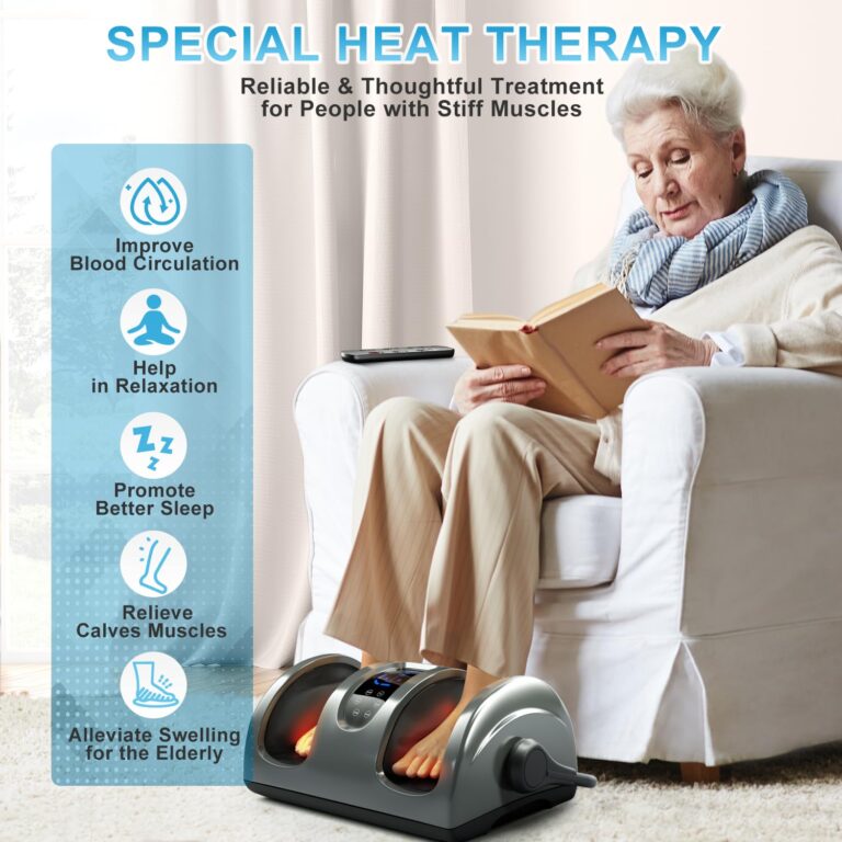 TISSCARE Shiatsu Foot Massager with Heat: FSA HSA Eligible Foot Massager for Neuropathy, Plantar Fasciitis and Pain Relief-Massage Feet/Leg/Calf/Ankle at Home/Office, Christmas Gifts for Women and Men - Image 7