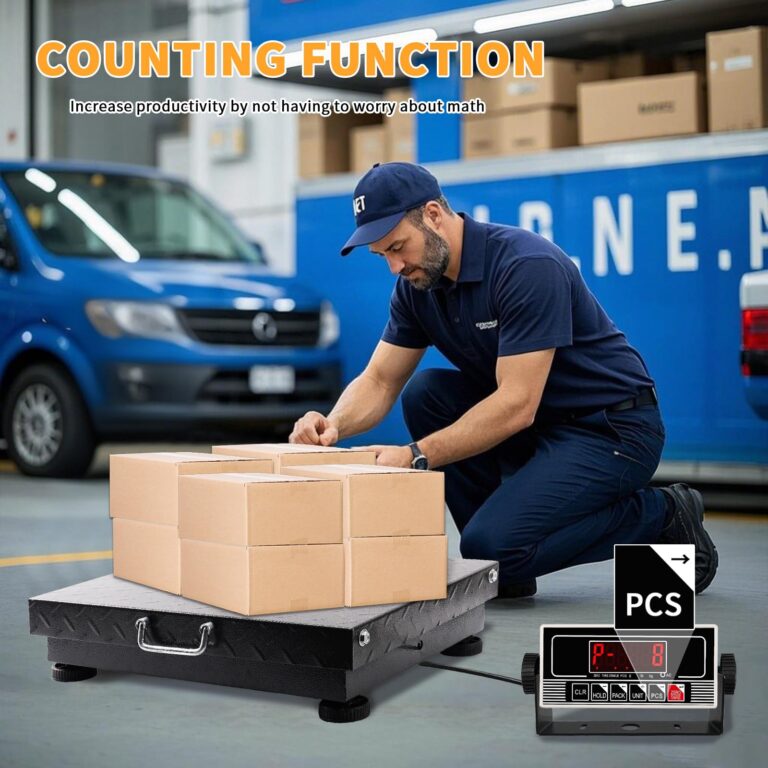 WISHSOM 660lbs Heavy Duty Postal Scale with Steel, Ultra Durable Large Verstile Digital Shipping Scale, Scale for Packages/Pets/Luggage/Warehouse/Office/Orchard/Body Weight/Home/Commerce/Industry - Image 4