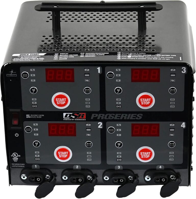 Schumacher Electric ProSeries Car Battery Charger - RF94080125-10 Amp - 6v / 12v Battery Charger & Battery Maintainer - Charge 4 Vehicles, Motorcycles, Lawn Tractors at Once (Refurbished)