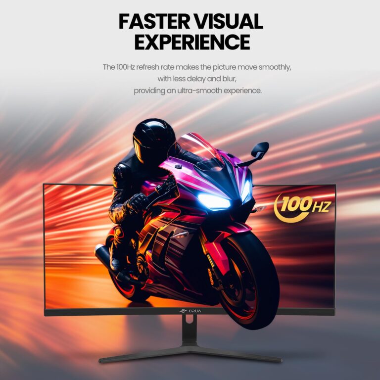 CRUA 30Inch Ultrawide Curved Monitor, 21:9 WFHD(2560x1080P) VA Computer Monitor, 99% sRGB 100HZ 1500R PC Monitors Support FreeSync, Wall-Mounted, with HDMI/DP Display Port-Black - Image 4