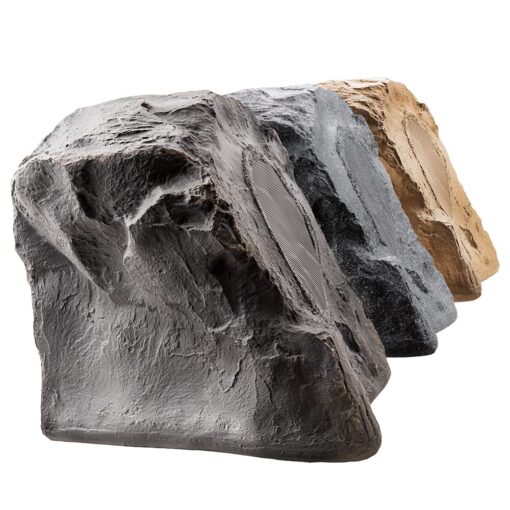 OSD Audio 8" High Fidelity Outdoor Rock Speaker Durable Weather-Resistant Design, Single - Slate RS850