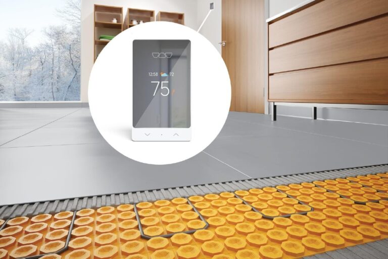 Schluter Ditra-Heat-E-RS1 Smart Thermostat with Floor Sensors, Energy Tracking, GFCI Protected - Ideal for Home Floor Heating - Mirror-Finish, App Control, Voice Assistant Compatible - DHERT105/BW - Image 2