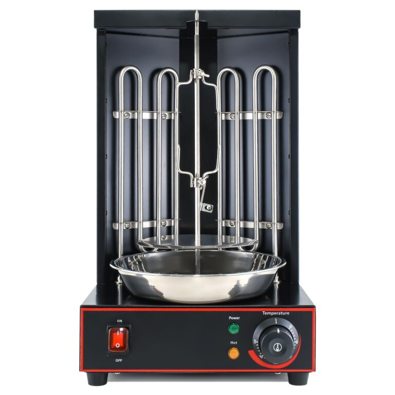 Electric Vertical Rotisserie Shawarma Broiler Kebab Grill Machine Rotating Grill With Temperature Chime,(Patented Product) - Image 2