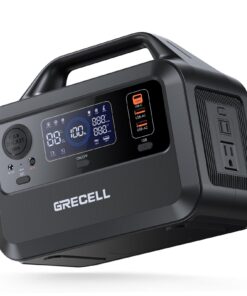 GRECELL Portable Power Station 300W, 230Wh LiFePO4 (LFP) Battery, 1.5hrs Fast Charging, 2 Up to 300W(Peak 600W) AC Outlets, Solar Generator for Outdoor Camping/RVs/Home Use